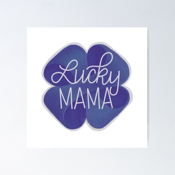 Item preview, Lucky MAMA purple clover  designed and sold by Ccaskeymorgan.