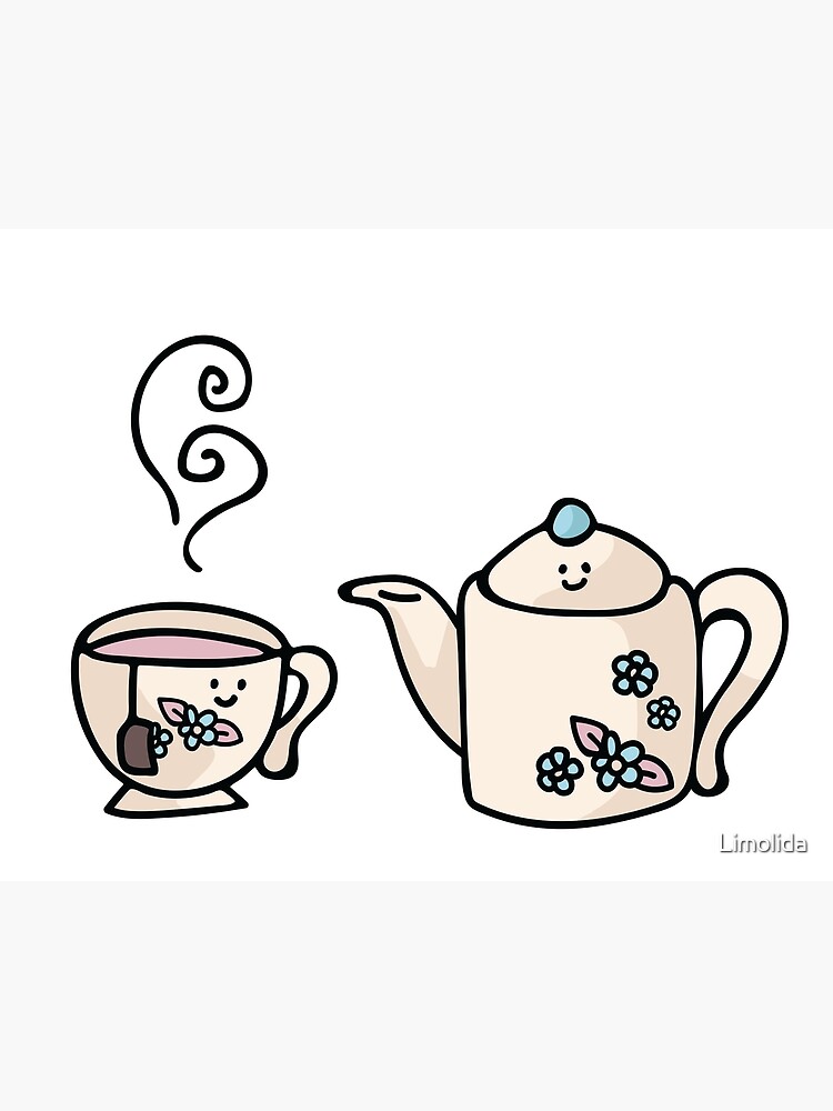 40 Kawaii Tea Kettle Clipart- Cute Tea Kettle Clipart Images