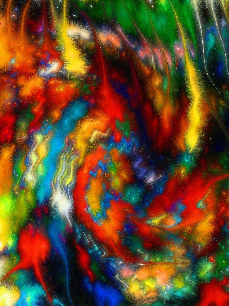 Thumbnail 3 of 3, Drawstring Bag, Color Me Brightly. designed and sold by Hound-B.