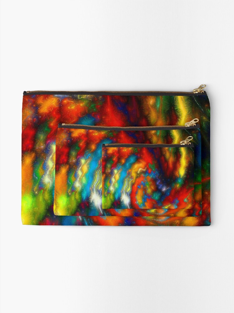Zipper Pouch, Color Me Brightly. designed and sold by Hound-B