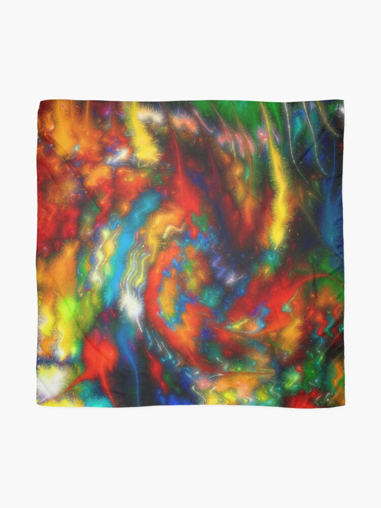 Thumbnail 2 of 3, Scarf, Color Me Brightly. designed and sold by Hound-B.
