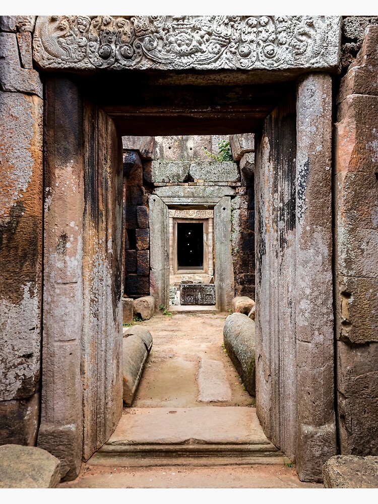 Thumbnail 3 of 3, Canvas Print, Ancient Doorway designed and sold by darren-j-mcleod.