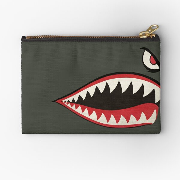 Flying Tigers Nose Art Zipper Pouch