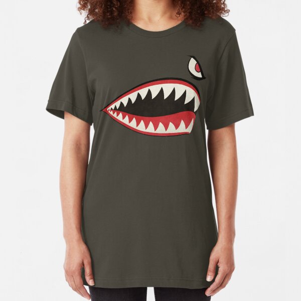 Flying Tigers Nose Art Slim Fit T-Shirt