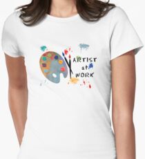 Artist At Work Women's Fitted T-Shirt