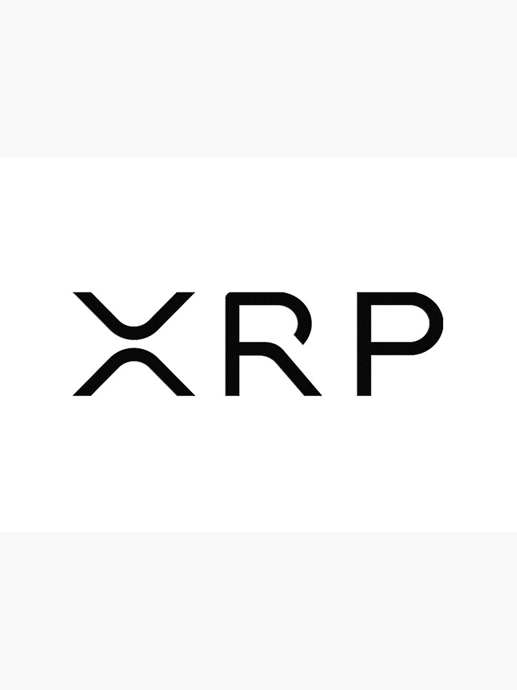 xrp logo black art board print by loveforcrypto17 redbubble redbubble