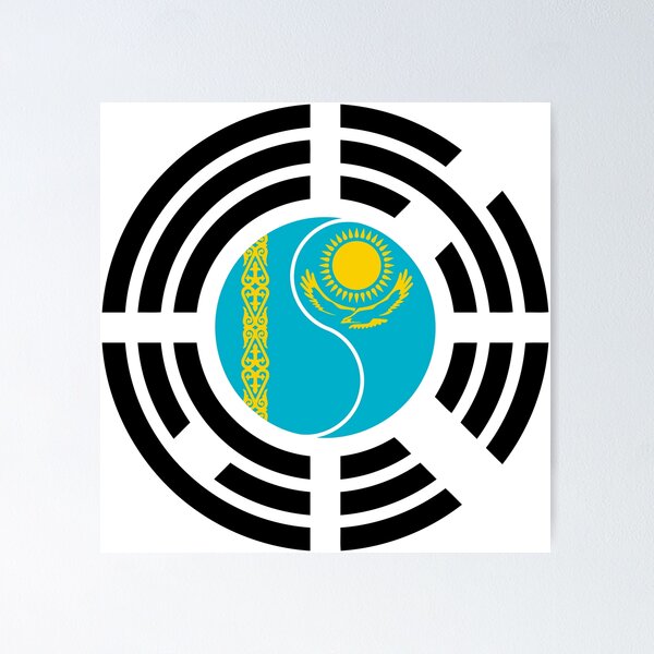 Item preview, Kazakhstani Korean Multinational Patriot Flag Series designed and sold by Carbon-Fibre Media.