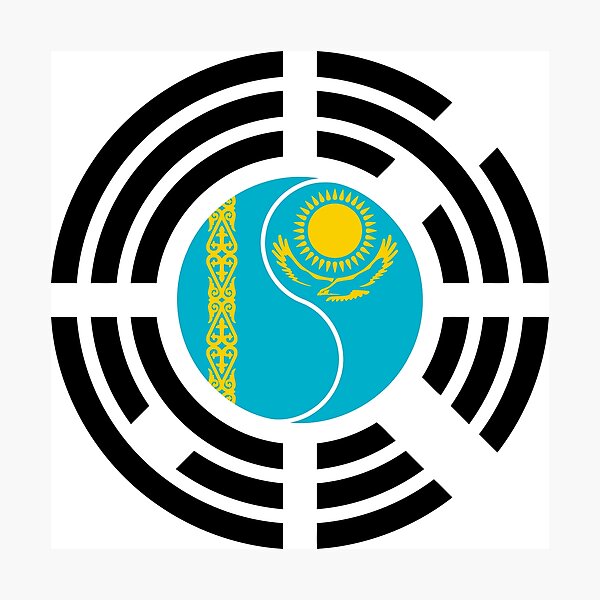 Item preview, Kazakhstani Korean Multinational Patriot Flag Series designed and sold by Carbon-Fibre Media.
