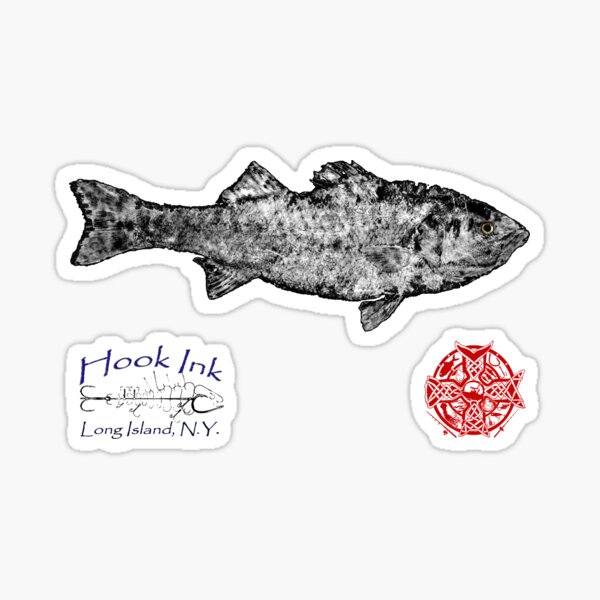 Vista previa del artículo con la obra «Gyotaku bajo rayado», diseñado y vendido por hookink.