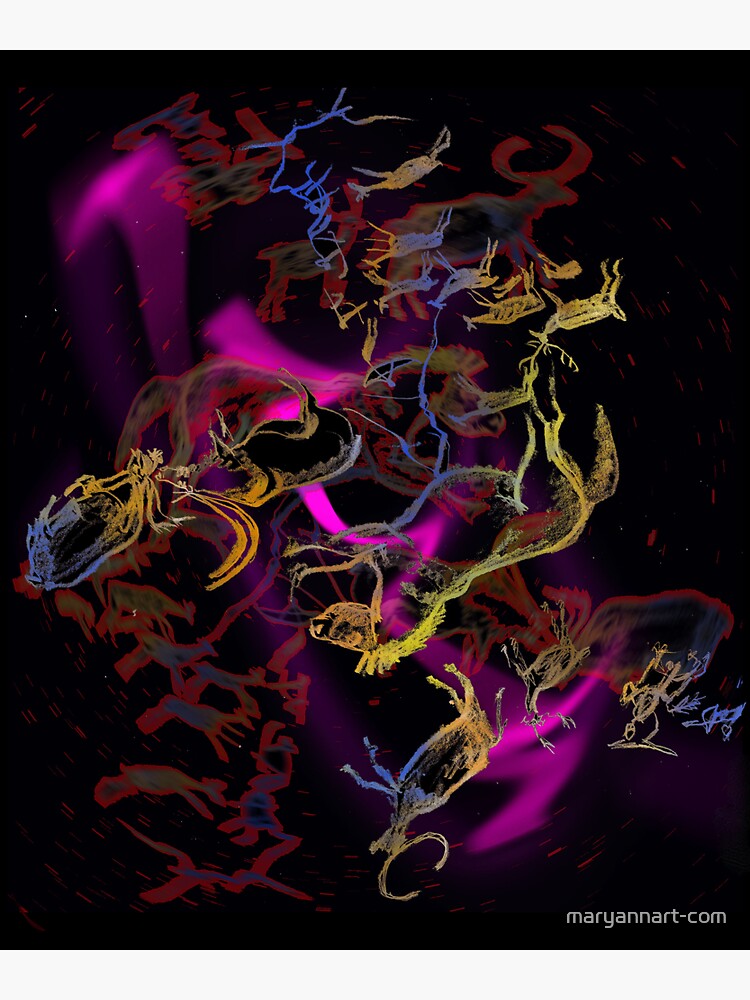 Floating Cave Paintings by maryannart-com