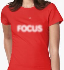 Focus Halftone Women's Fitted T-Shirt