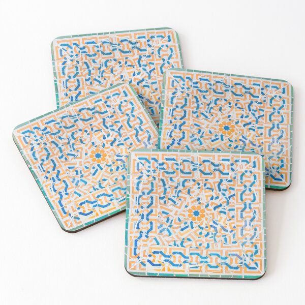 Item preview, Barcelona Park Guell Tile Mosaic Print 5 designed and sold by CaravaggioHouse.