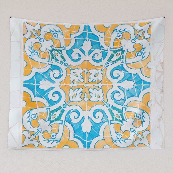 Item preview, Barcelona Park Guell Tile Mosaic Print 3 designed and sold by CaravaggioHouse.
