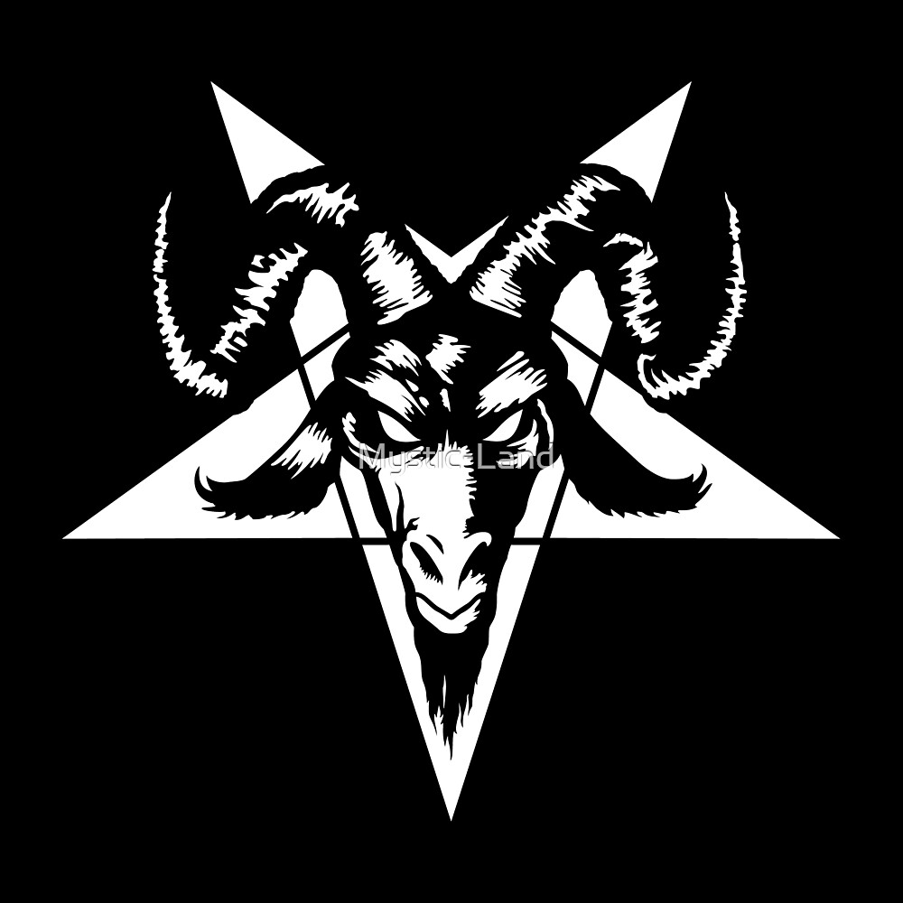 Почему козел символ. Сатана козел сатана. Пентаграмма с козлом 666. Бафомет, козел Мендеса. Сатанинские знаки.