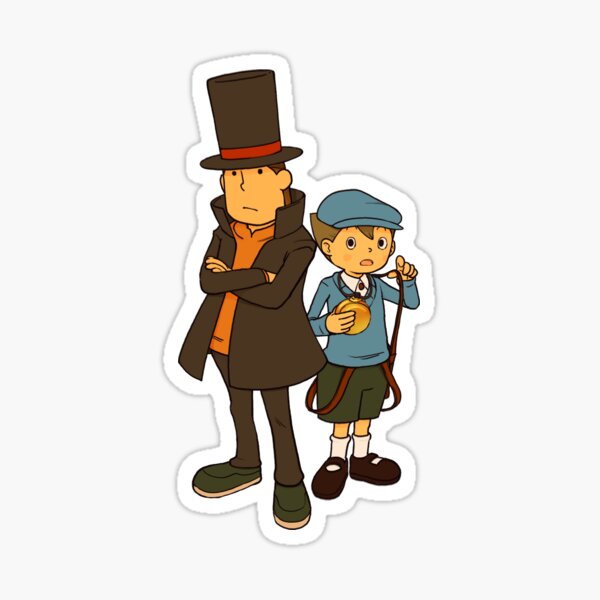 Etiqueta de Layton y Luke Pegatina