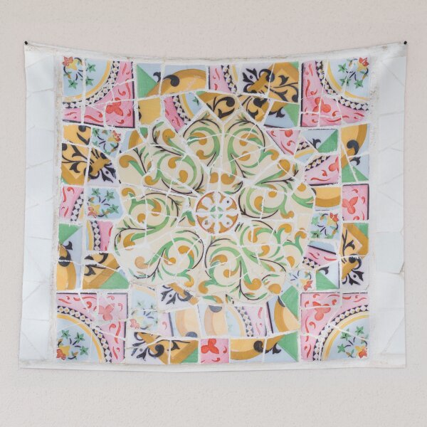 Item preview, Barcelona Park Guell Tile Mosaic Print designed and sold by CaravaggioHouse.