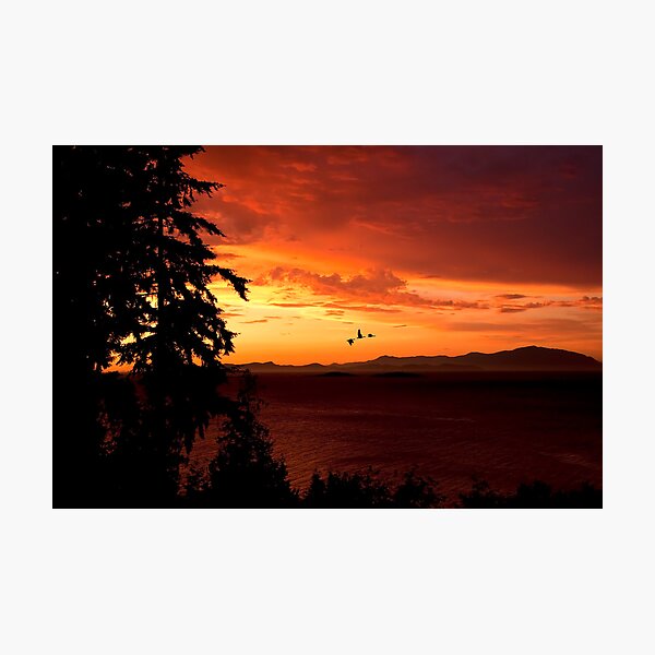 Sunset Over the Strait Photographic Print