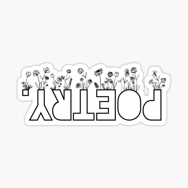 Poetry Garden Sticker
