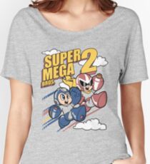Camiseta ancha para mujer Super Mega Bros Megaman Protoman
