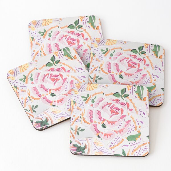 Item preview, Barcelona Park Guell Rose Mosaic Print designed and sold by CaravaggioHouse.