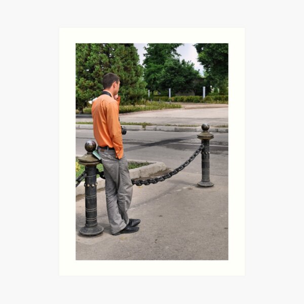 Photographer inaction Art Print
