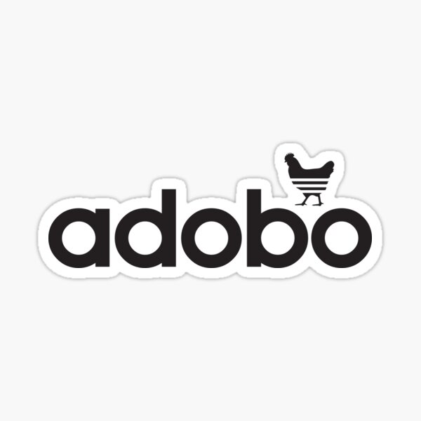 Adobo (Black) Sticker