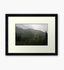 Avalanche Chutes on Mt. Cannon Framed Print