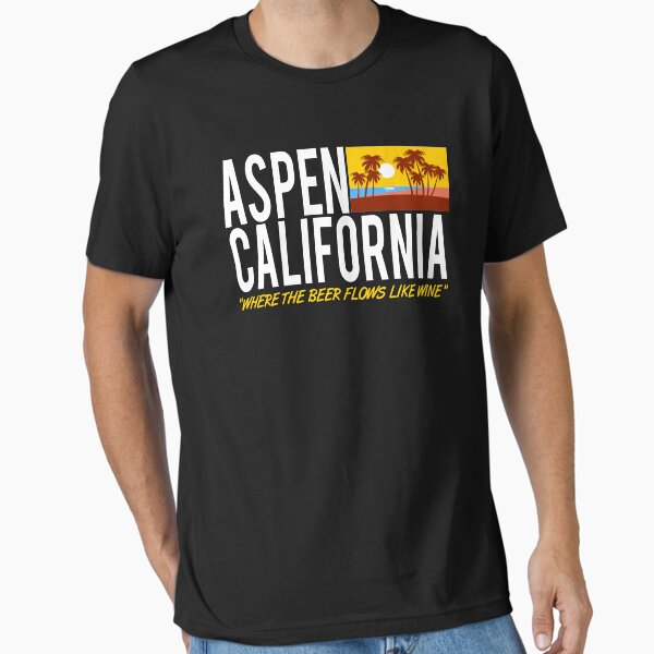 Vista previa del artículo con la obra «Aspen, California: donde la cerveza fluye como el vino», diseñado y vendido por everything-shop.