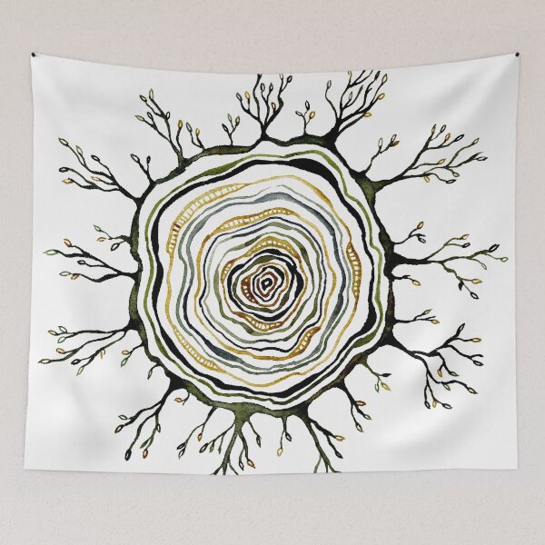 Item preview, Watercolor Tree Ring designed and sold by Dani Reber.