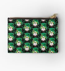 Shamrock Dog Boston Terrier St Patricks Day Gift Studio Pouch