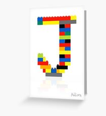 J Greeting Card