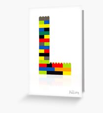 "L" Greeting Card