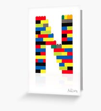 N Greeting Card