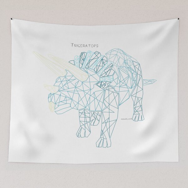 Item preview, Geometric Triceratops designed and sold by RockADoodles.