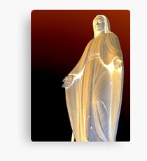 Mother mary Statue at Genova Canvas Print