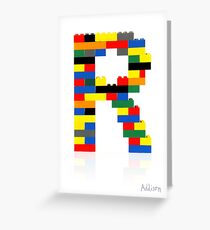 R Greeting Card