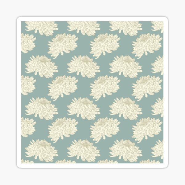 Item preview, Cream Chrysanthemum Duck Egg designed and sold by MargaretClavell.