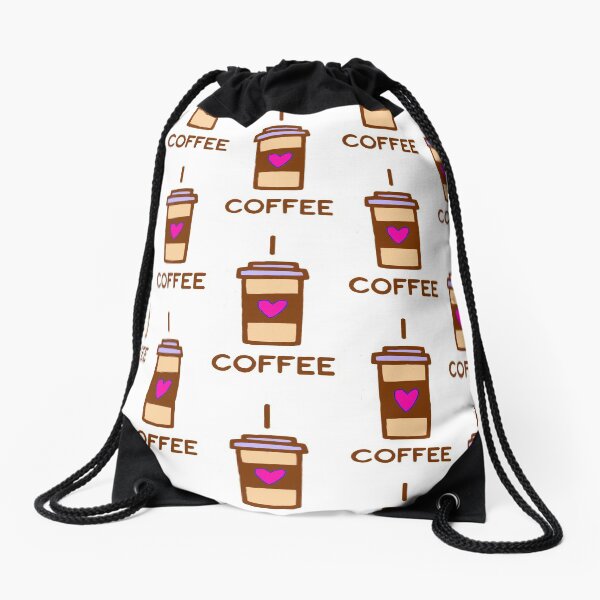 I love Coffee Drawstring Bag
