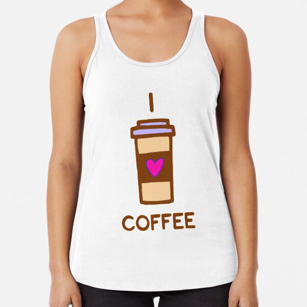 I love Coffee Racerback Tank Top
