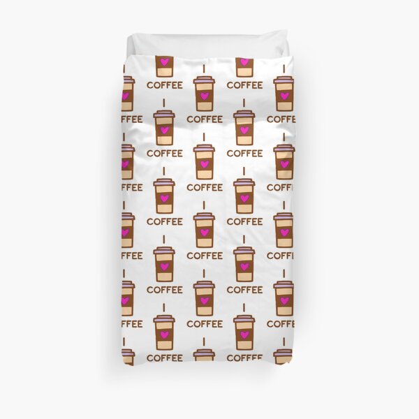 I love Coffee Duvet Cover