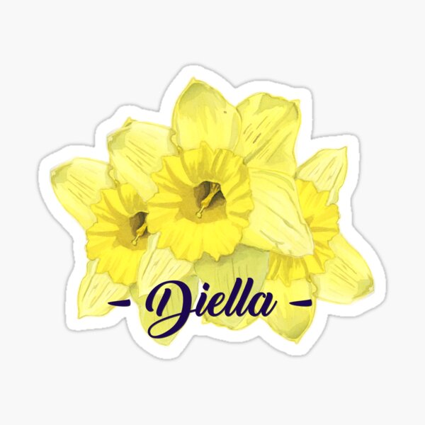 Diella's Daffodils Sticker