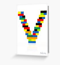 V Greeting Card