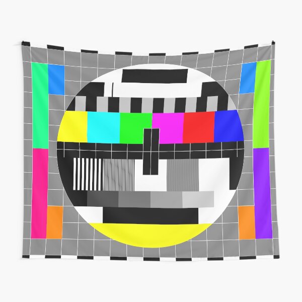 PAL TV Test Card Tapestry