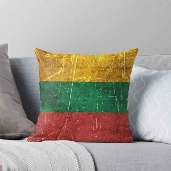 Item preview, Vintage Aged and Scratched Lithuanian Flag designed and sold by JeffBartels.