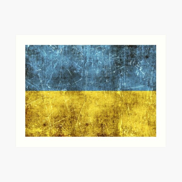 Ukrainian Flag Wall Art Redbubble