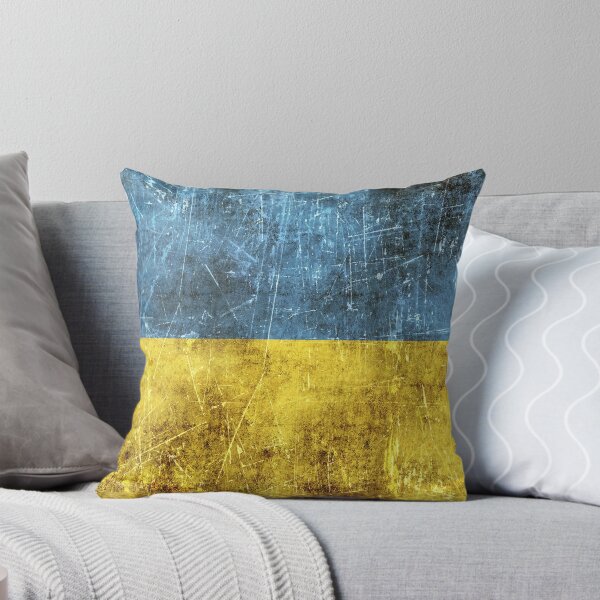 Item preview, Vintage Aged and Scratched Ukrainian Flag designed and sold by JeffBartels.