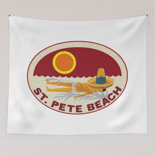 Item preview, St. Pete Beach Florida Saint Petersburg Vintage Style Travel Vacation designed and sold by Travel Time.