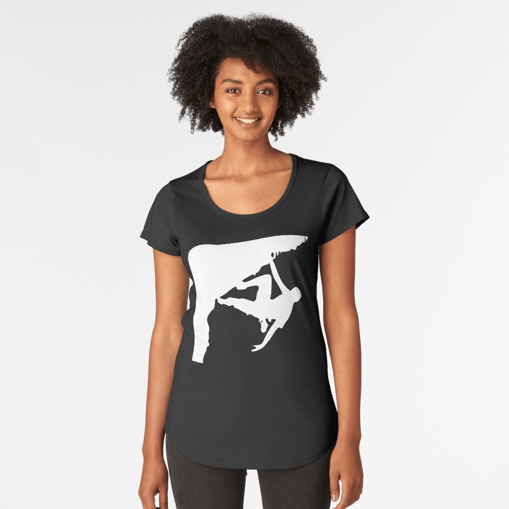 Aperçu de l'œuvre T-shirt premium échancré créée et vendue par climbing-tees.