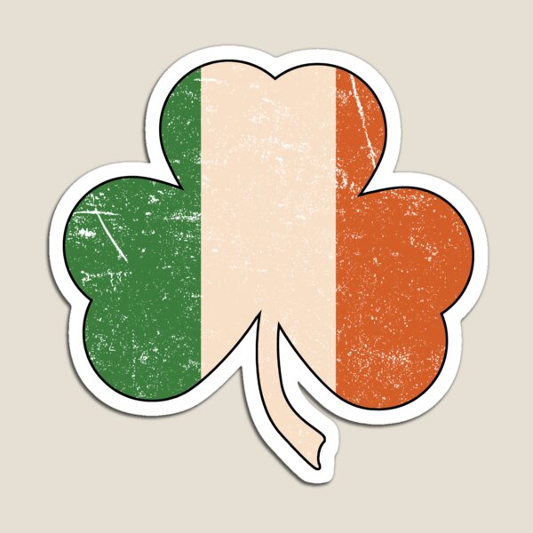 Distressed Irish Shamrock Magnet