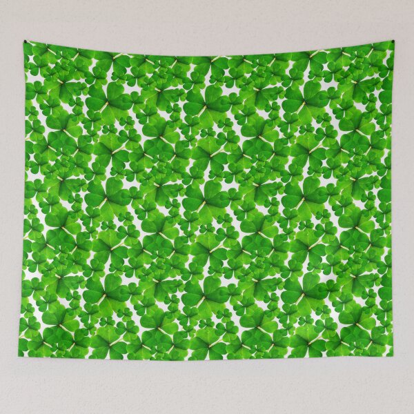 Item preview, Falling Shamrock Pattern with Whitebackground designed and sold by LaRoach Digital Arts.